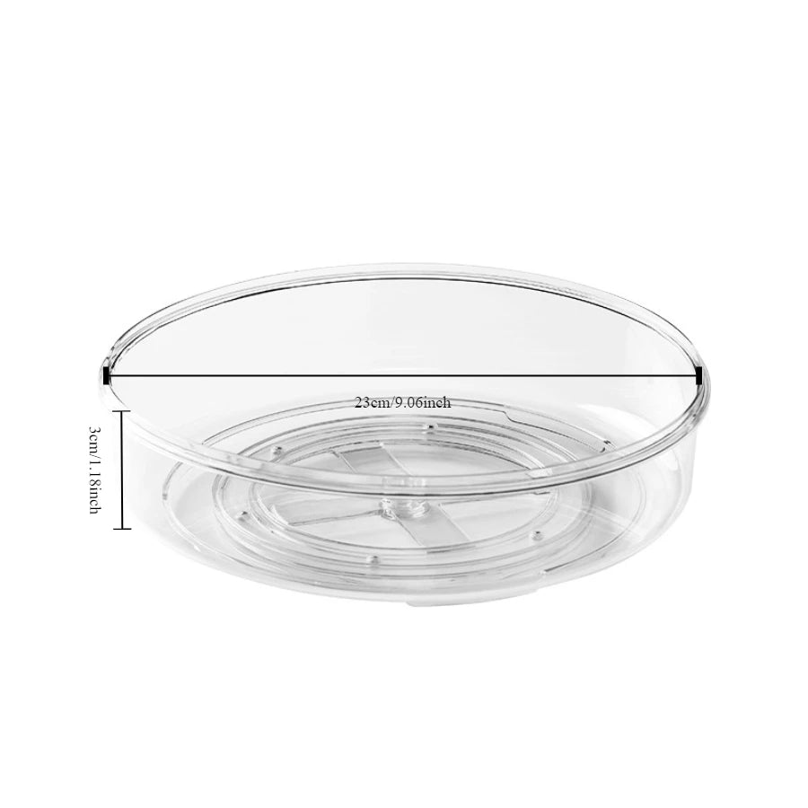 Acrylic makeup rotating storage organizer