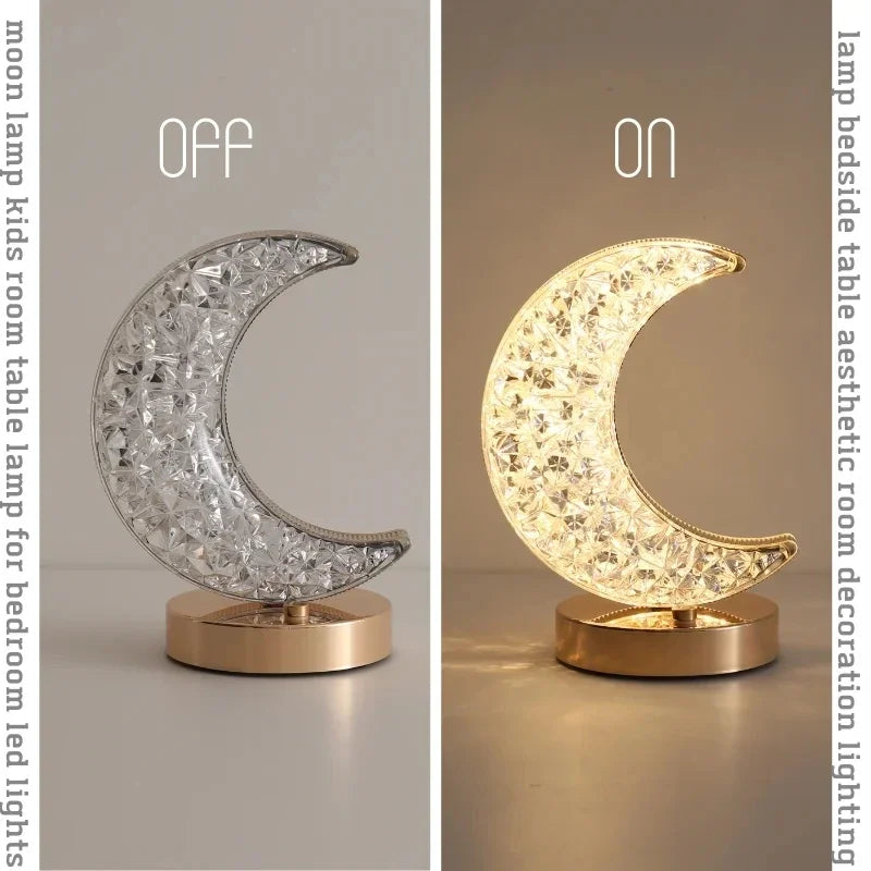 LED Crystal Lamp  Moon