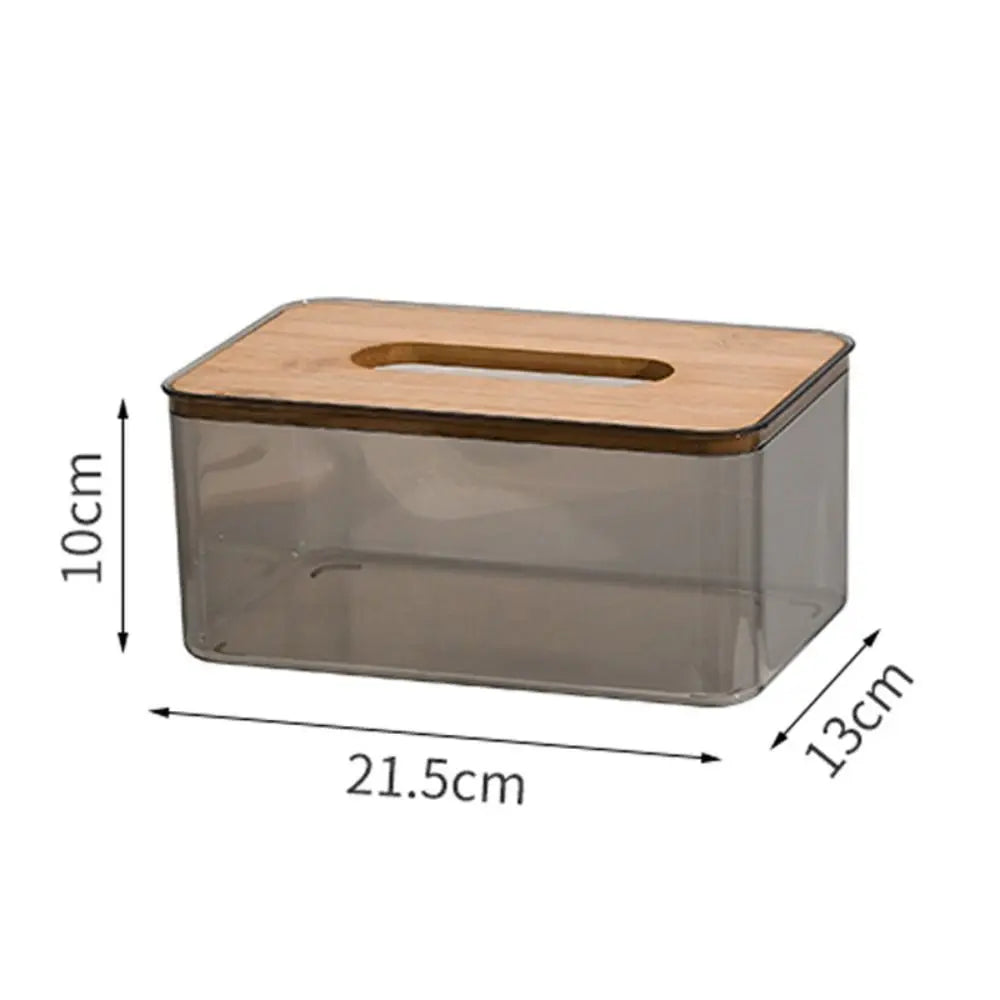 Japanese Style Wooden Lid Napkin Tissue Box