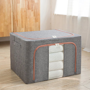 Stackable Foldable Clothes Storage Box with Zipper