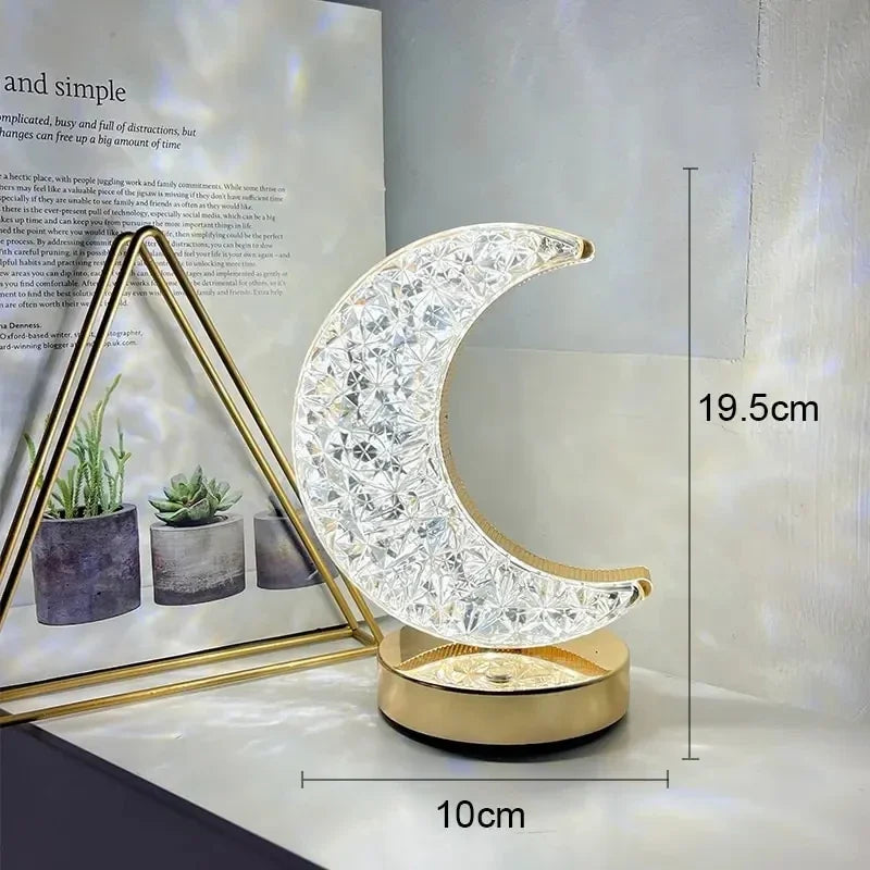 LED Crystal Lamp  Moon