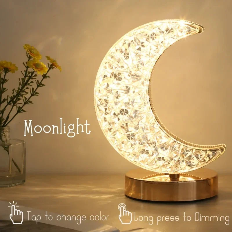 LED Crystal Lamp  Moon