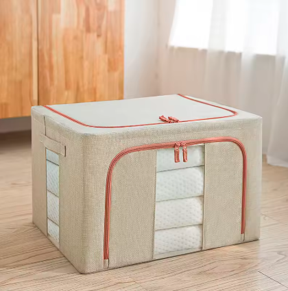 Stackable Foldable Clothes Storage Box with Zipper